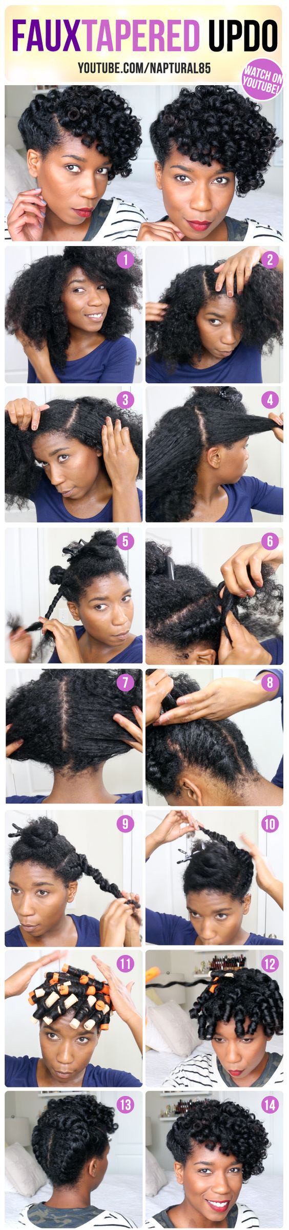 TOP 6 Quick & Easy Natural Hair Updos