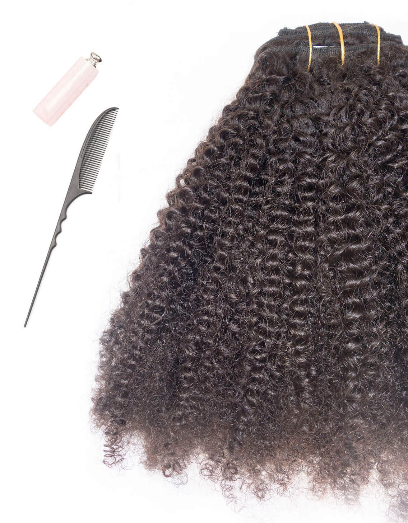 Kinky Curly Hair Extensions Clips In Virgin Human Hair For Sale
